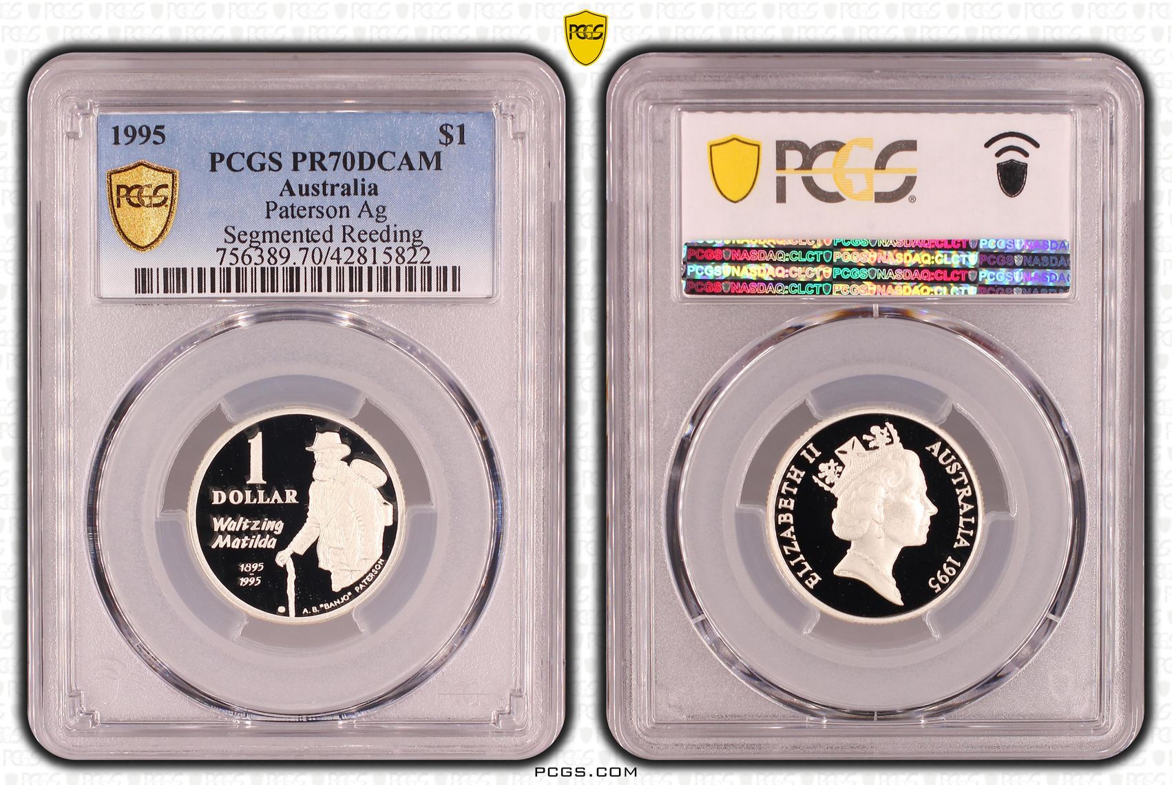 Elizabeth II, Silver, Paterson, One Dollar, PR70DCAM , 1995 PCGS POP - 12/0