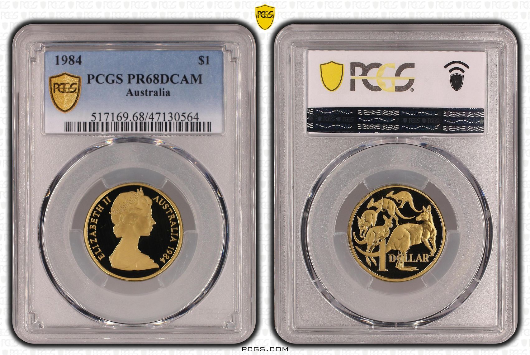Elizabeth II, One Dollar, 1984, PCGS PR68DCAM
