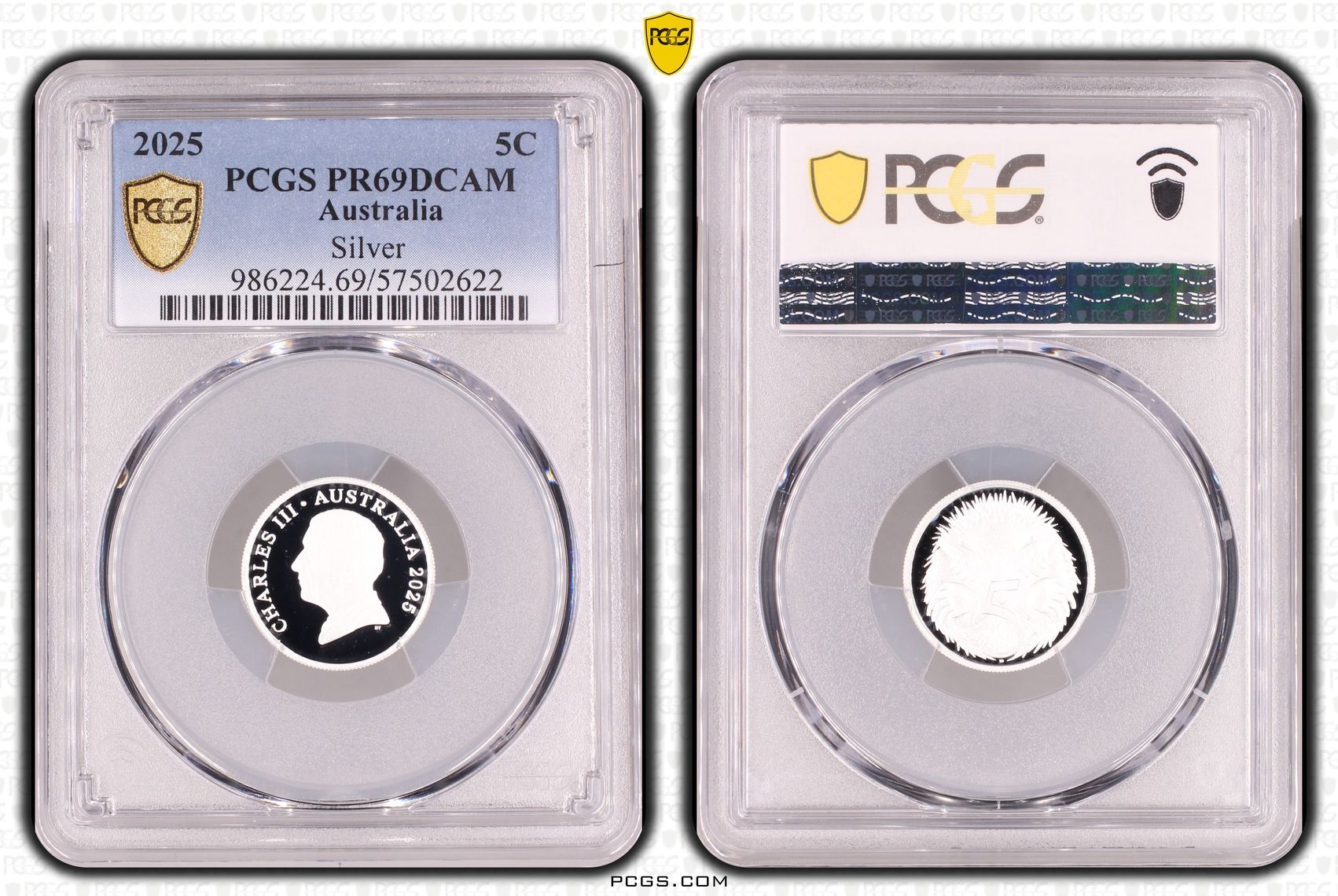 486 · Silver, Five Cent, 2025,  PR69DCAM