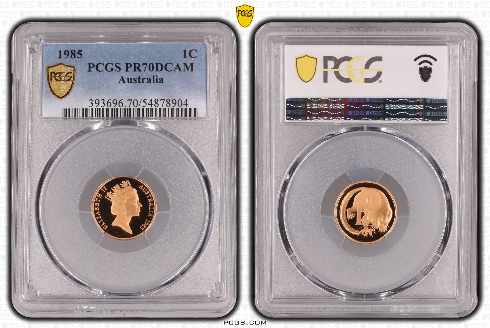 One Cent, 1985, Pcgs Pr70dcam