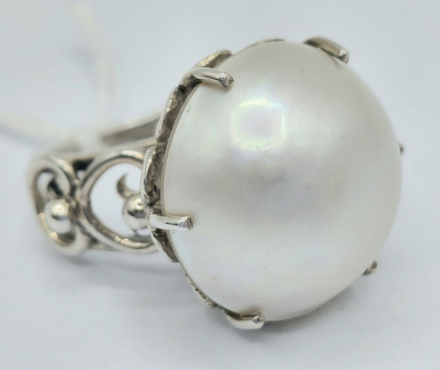 Sterling Silver Pearl Ring