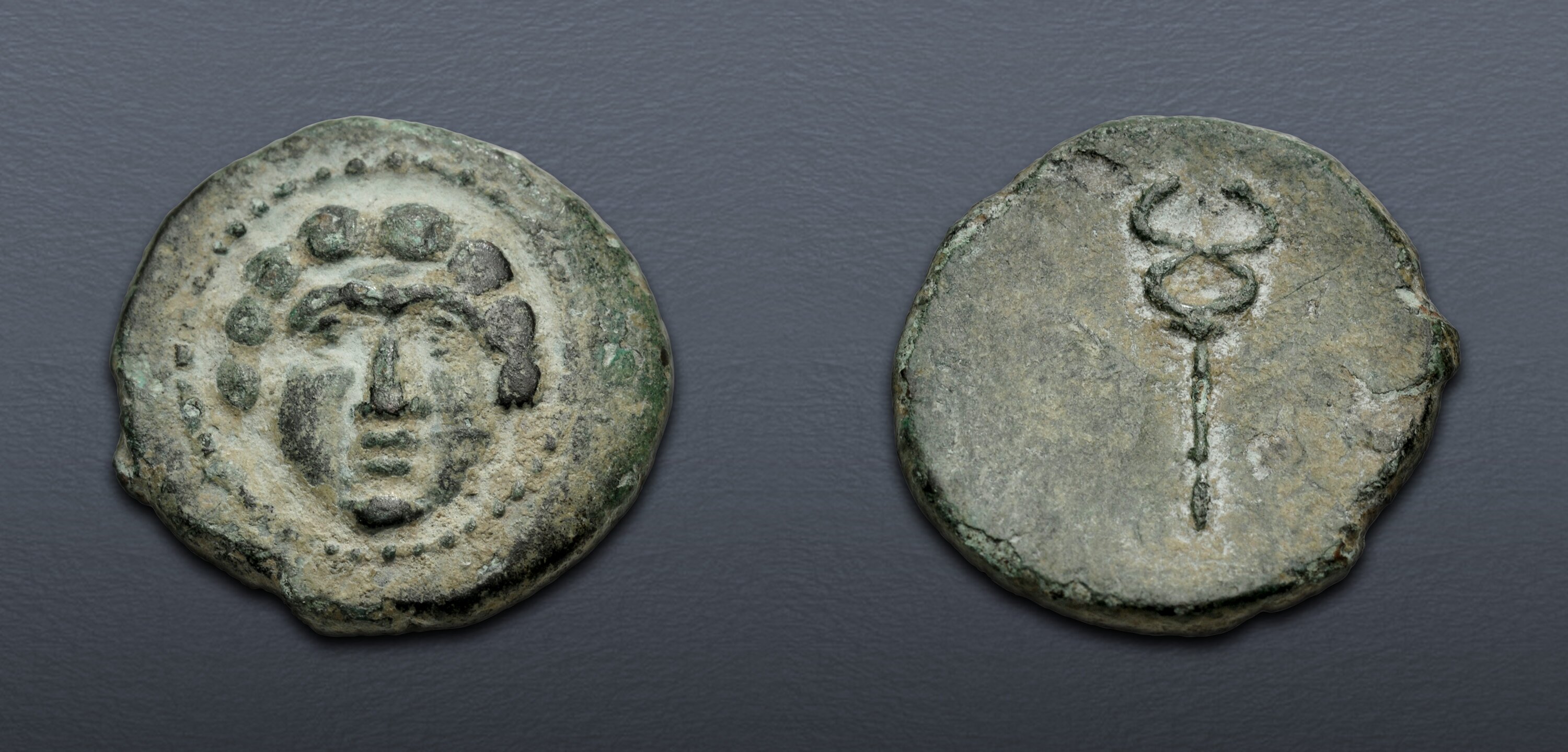 PAMPHYLIA, Aspendos. 2nd-1st century BC. Æ (15mm, 2.51 g, 2h). VF ...