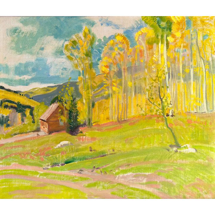 E. Martin Hennings (1886-1956), Twining - Rio Hondo Canyon