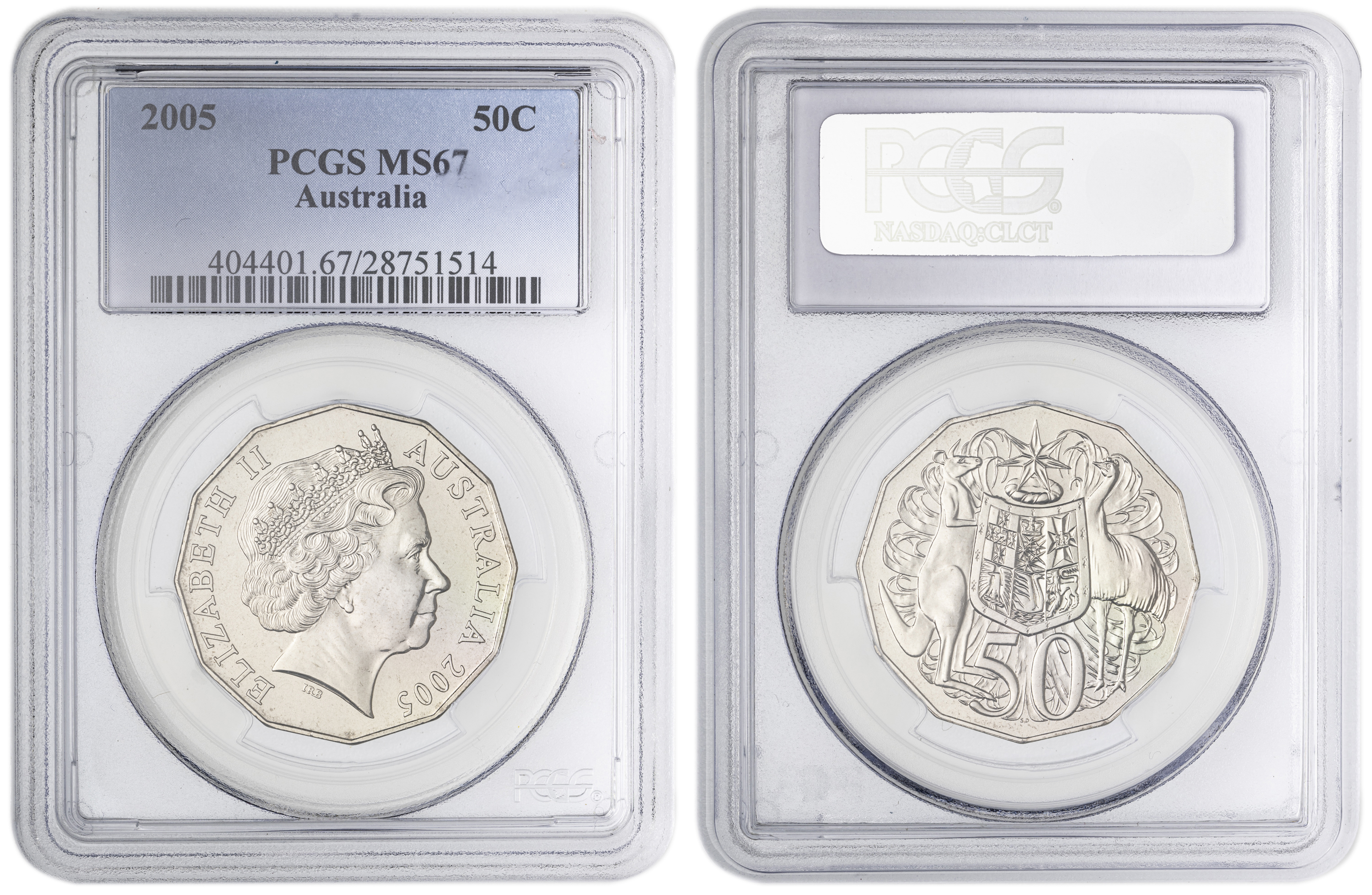 , Fifty Cent, 2005, PCGS MS67