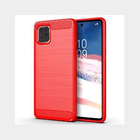 CellTime Galaxy Note 10 Lite Shockproof Carbon Fiber Design Cover - Red - Bar 9900950641449-51748/8200 SN B2 (S7)
