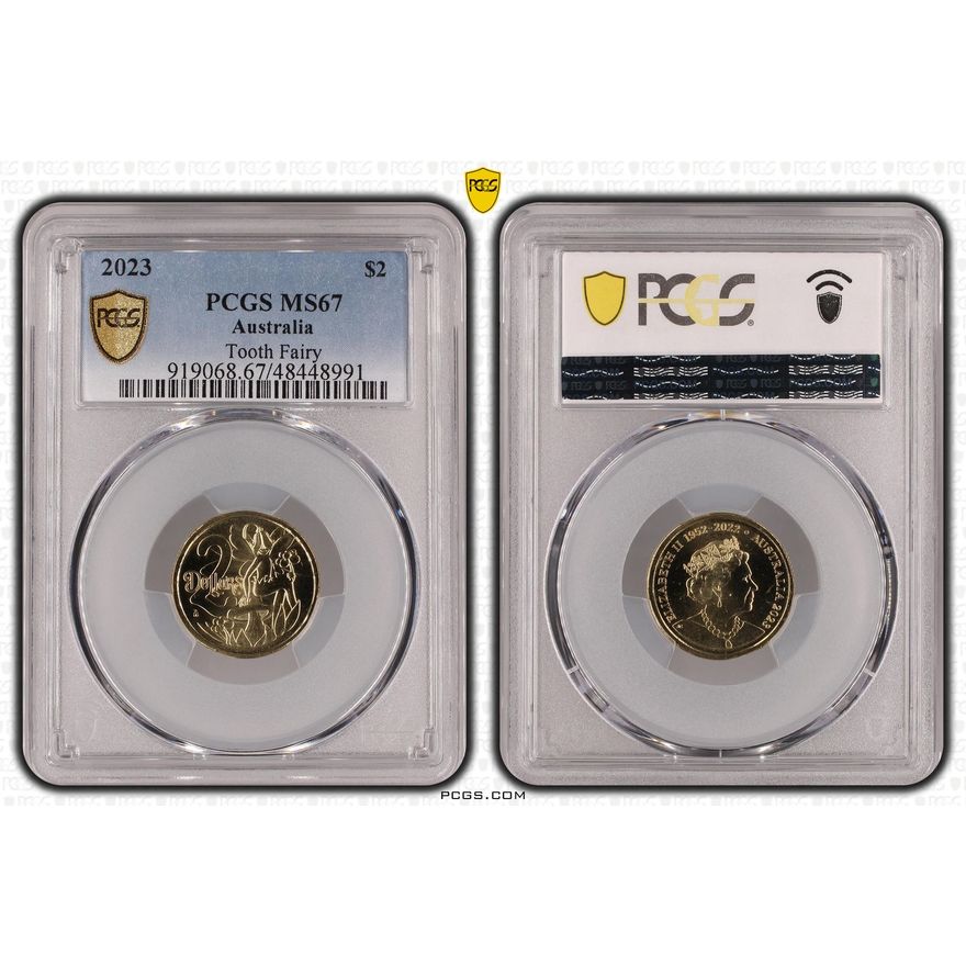 Elizabeth II, Tooth Fairy, Two Dollar, 2023, PCGS MS67
