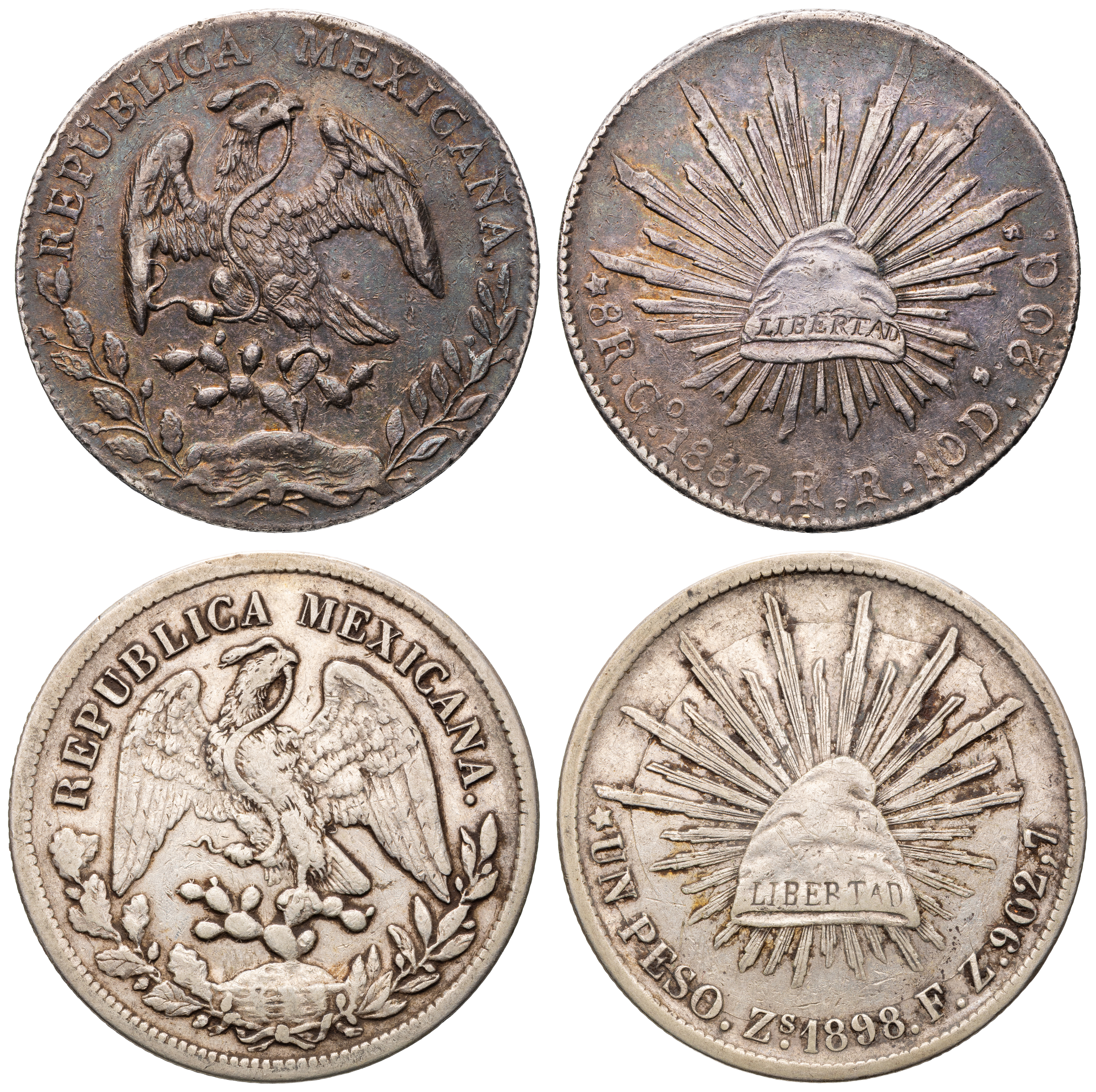 Mexico, Eight Reales, Fine - aVF