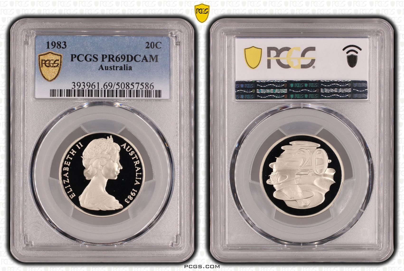 Twenty Cent, 1983, PCGS PR69DCAM