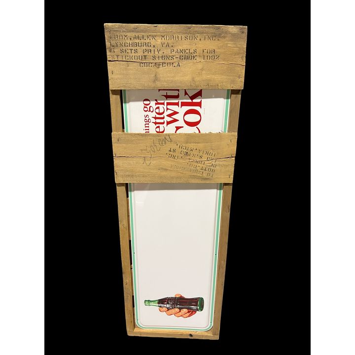 Coca Cola Coke Soda Privilege Panel Sign In Crate