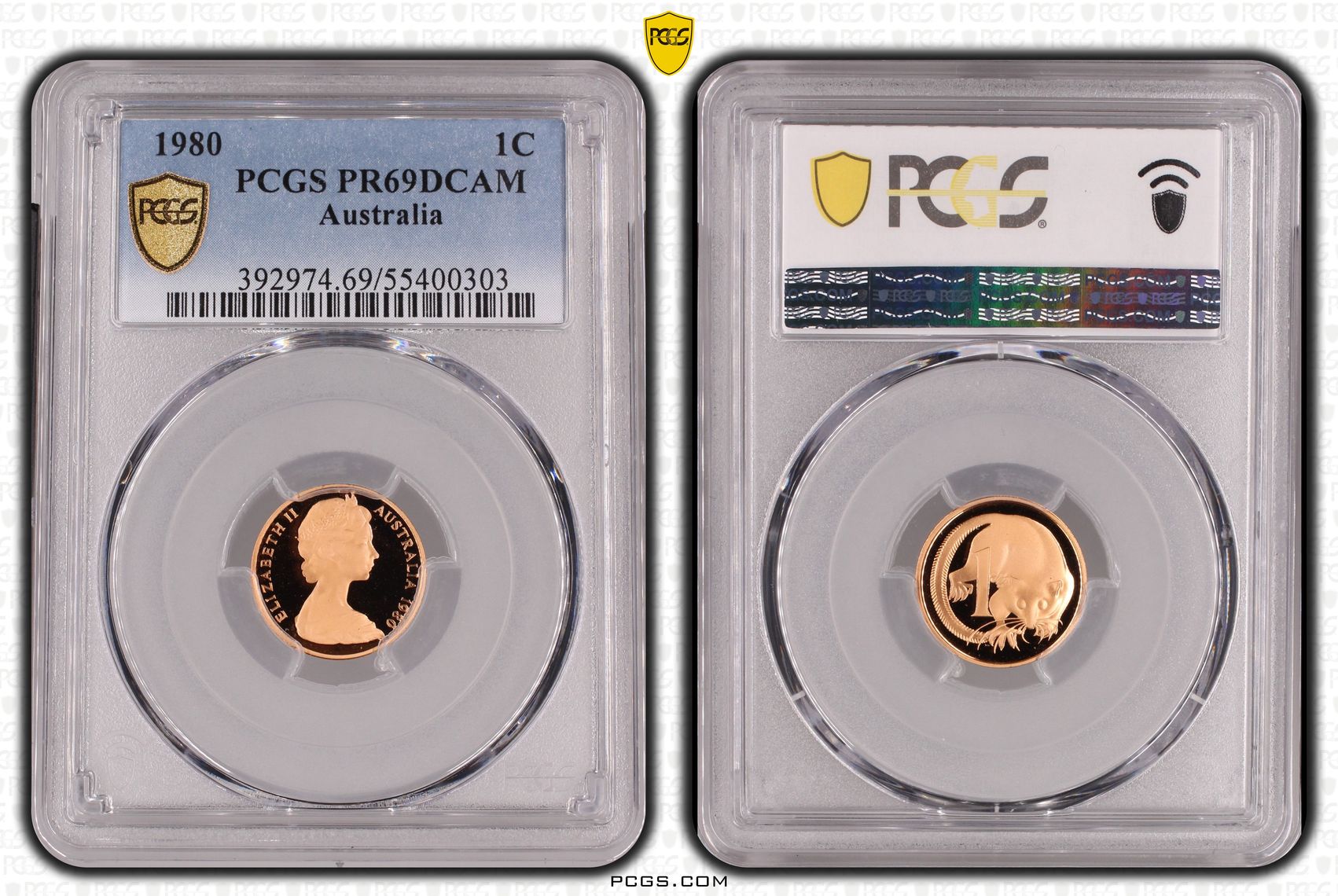 One Cent, 1980, Pcgs Pr69dcam