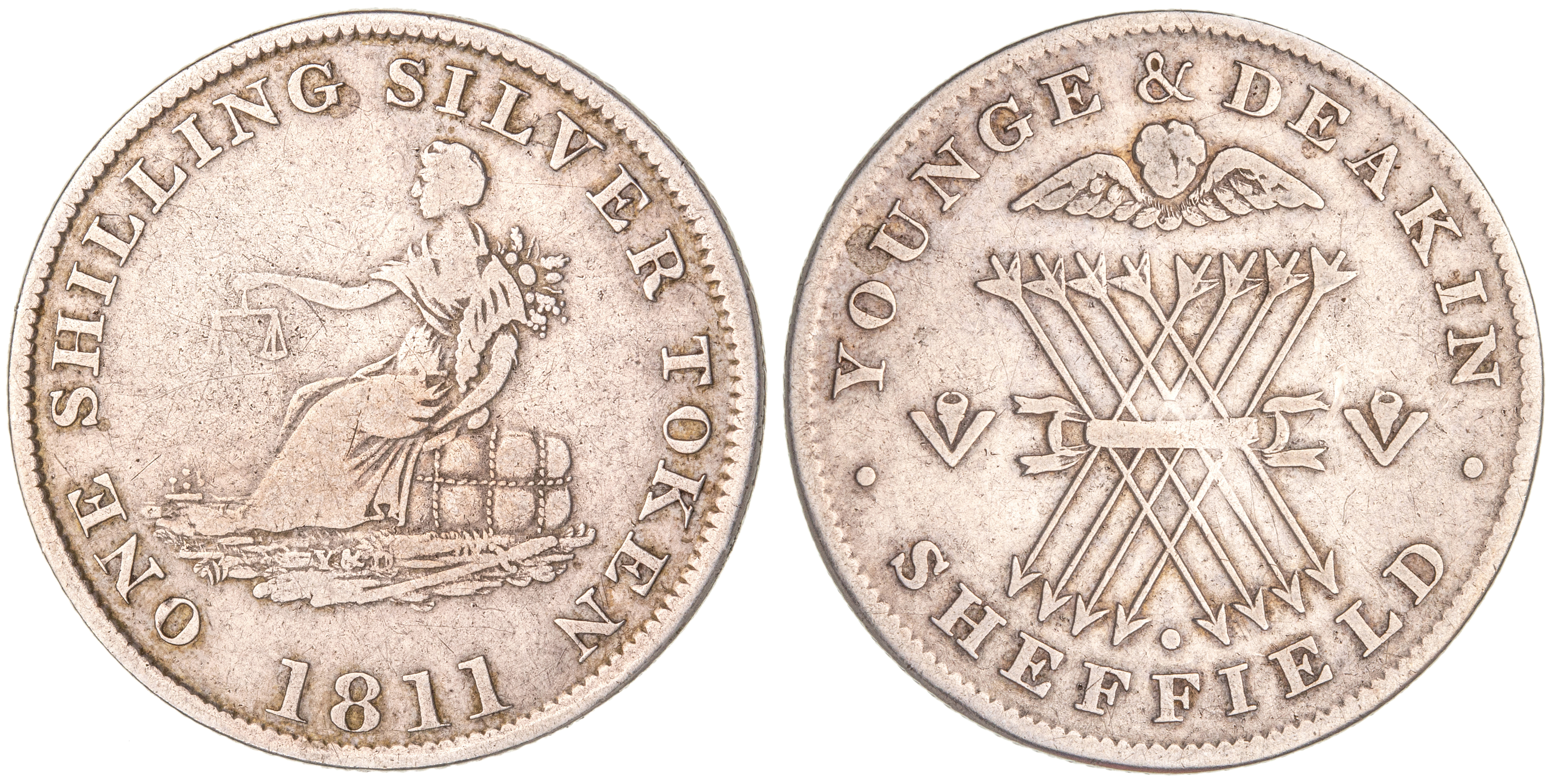 Great Britain, Yorkshire, Shilling, 1811, VF