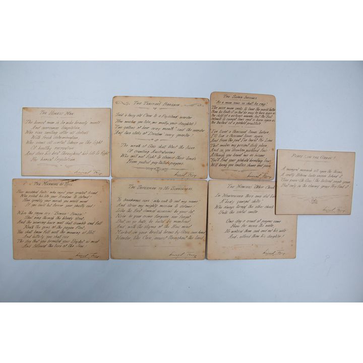 TERRY, LIONEL - Manuscript Poems [7x]