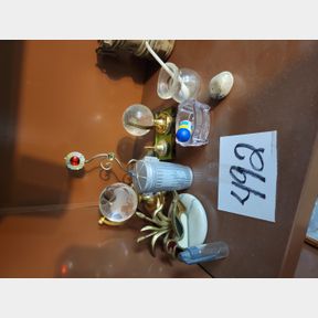 Small Crystal globes and other decorative items