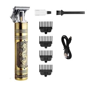 Professional Hair Clipper USB Charger Electric Hair Trimmer Men Razor Dragon |