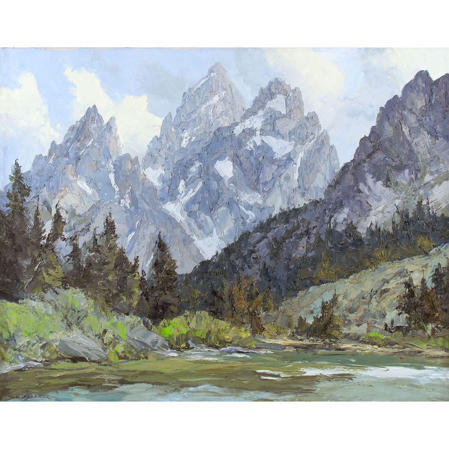 String Lake and the Cathedral Group by Bill Freeman (1927-2013)