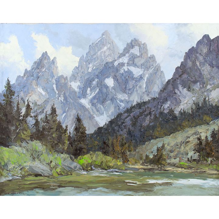 String Lake and the Cathedral Group by Bill Freeman (1927-2013)
