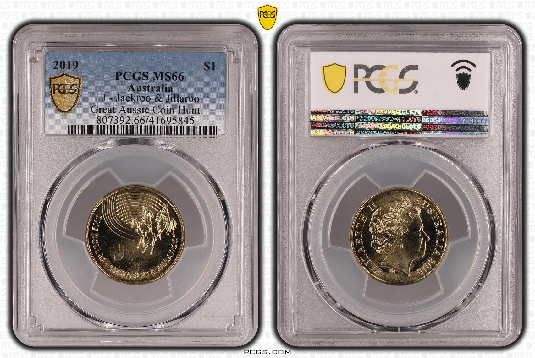 Elizabeth II, One Dollar, 2019, MS66