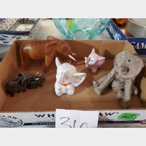 5 more Elephants, looks like a Dumbo ring holder