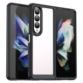 CellTime Shockproof Candy Clear Cover for Galaxy Z Fold 4 Black |