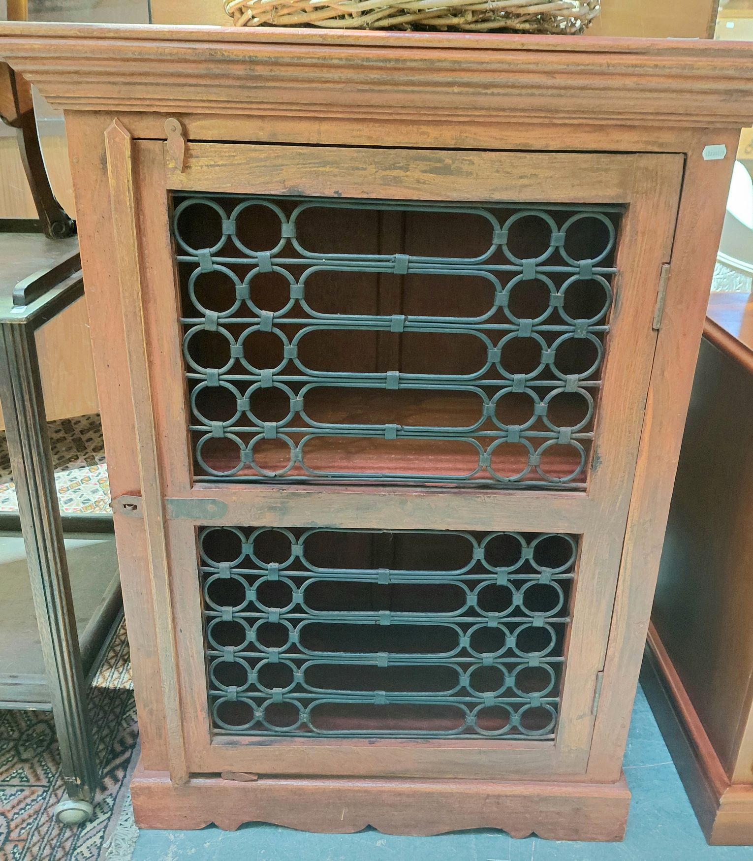 207 · RUSTIC TIMBER CABINET