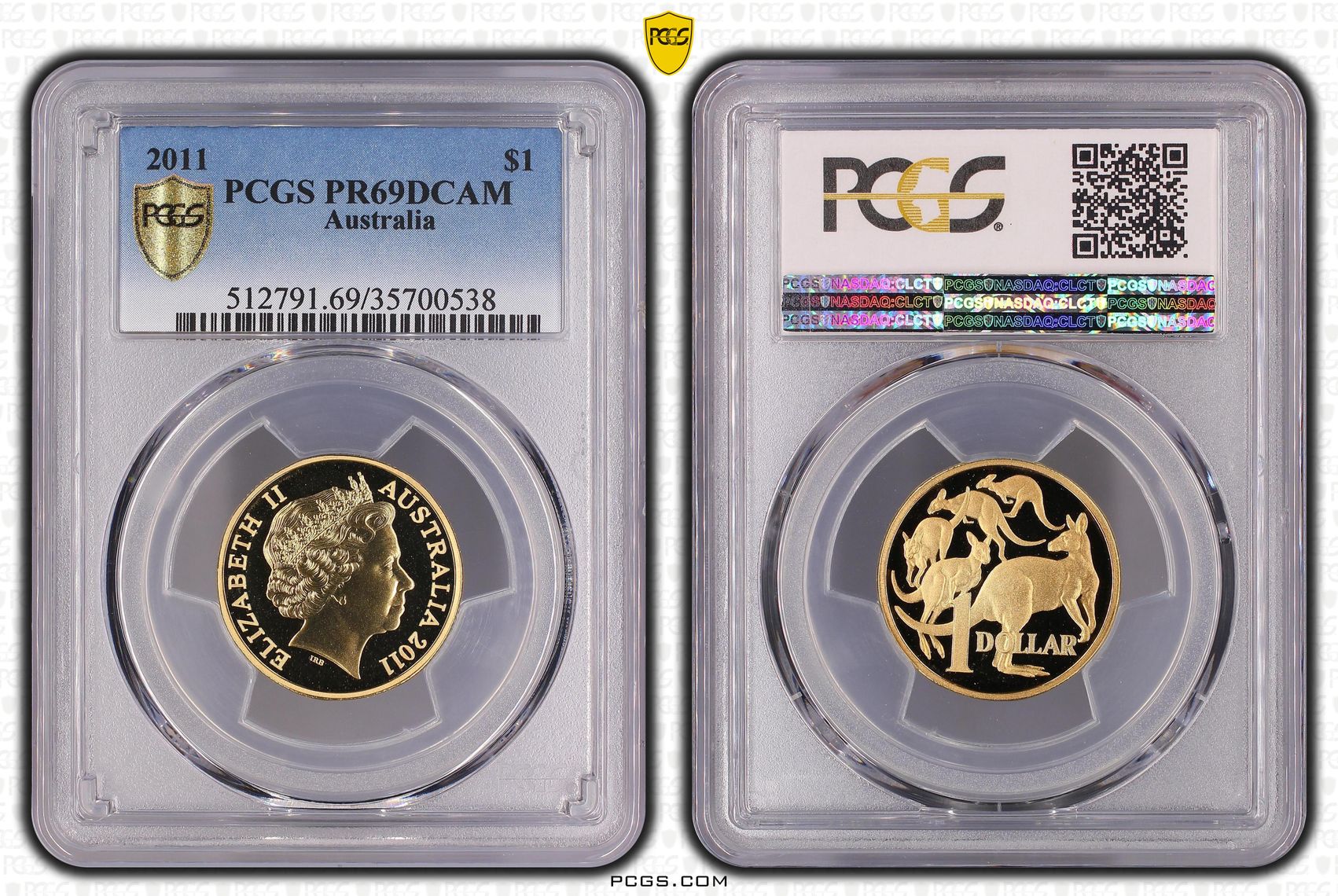 One Dollar, 2011, PCGS PR69DCAM