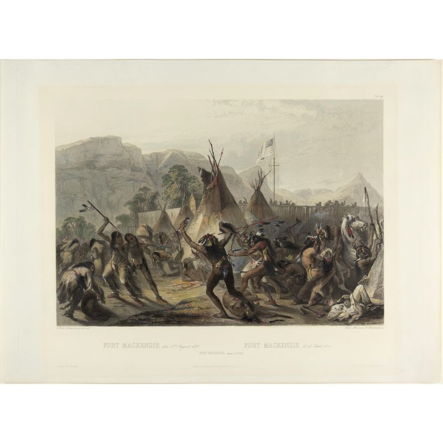 Karl Bodmer (1809-1893), Fort Mackenzie, August 28, 1883