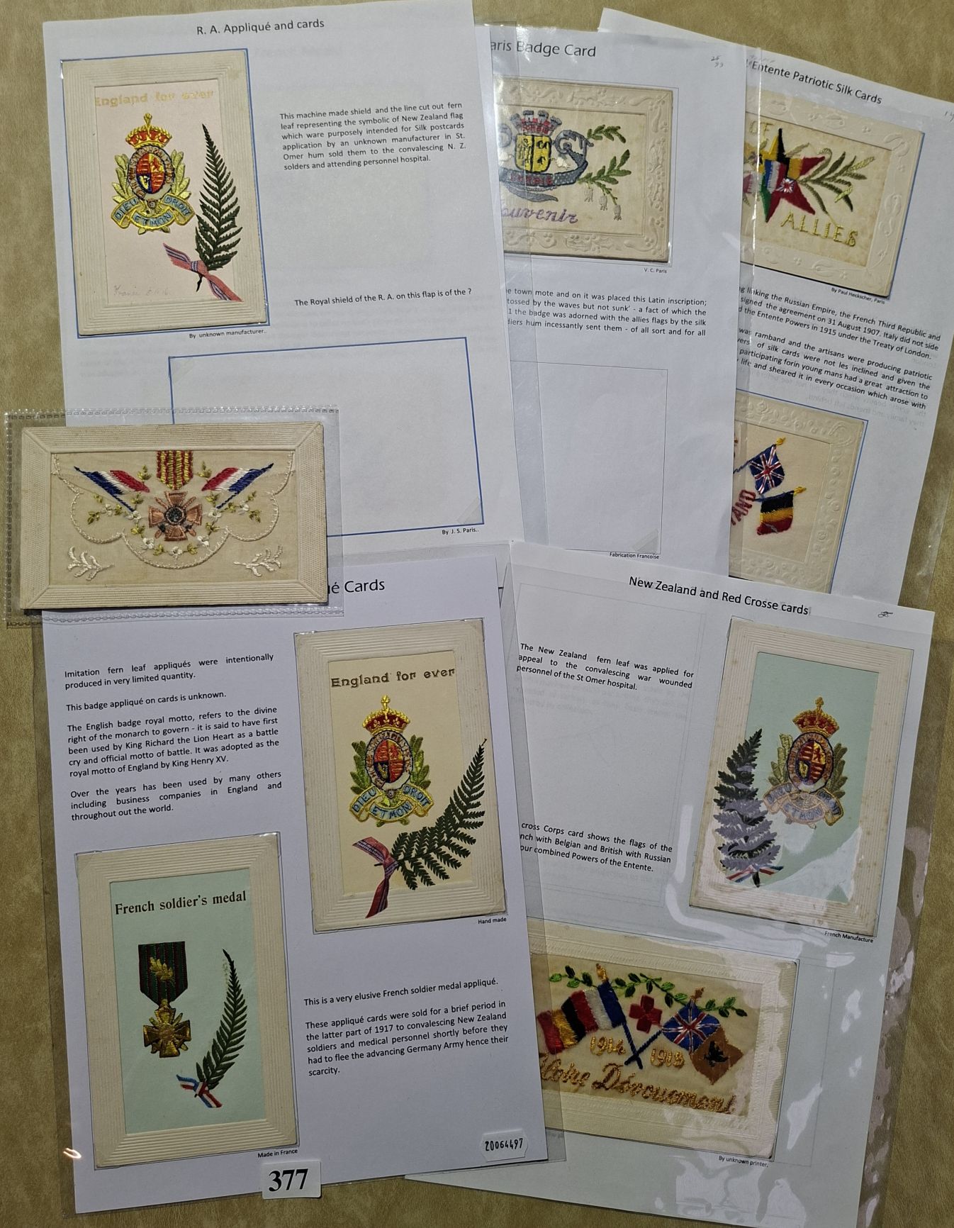 377 · SILK POSTCARDS