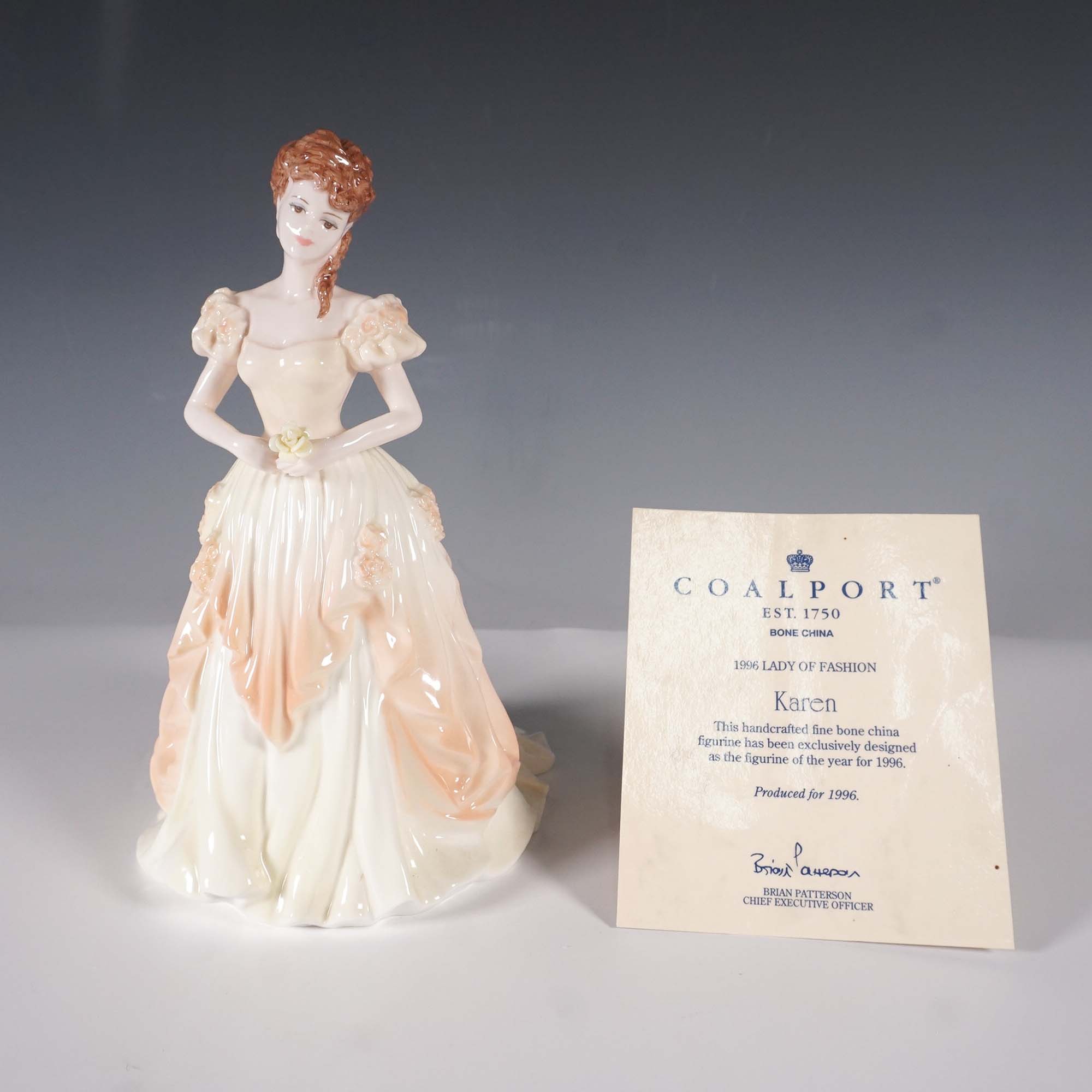 Coalport Ladies of Fashion Figurine Karen, 1996 | Lion and Unicorn