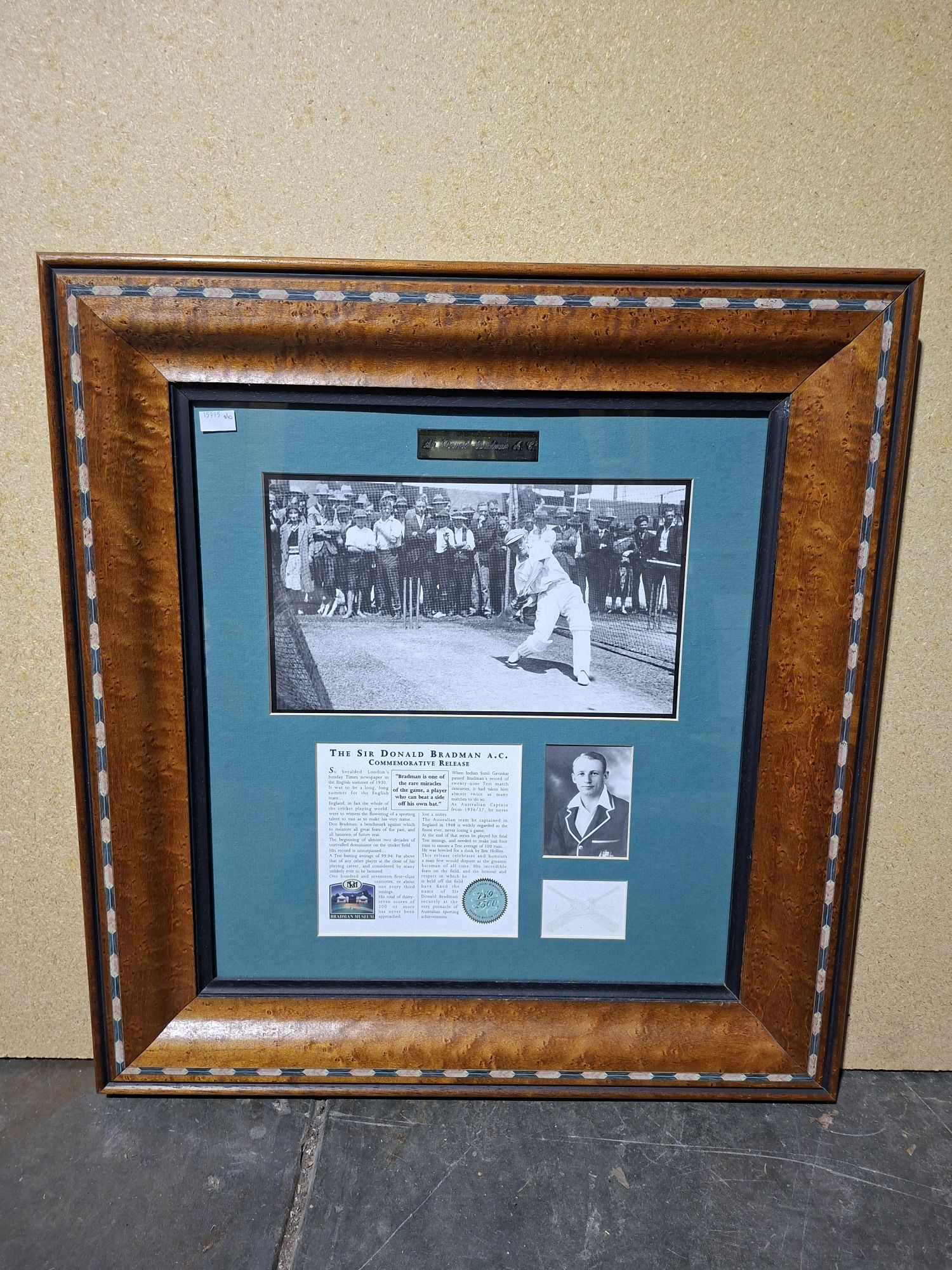 162 · SIR DONALD BRADMAN DIORAMA