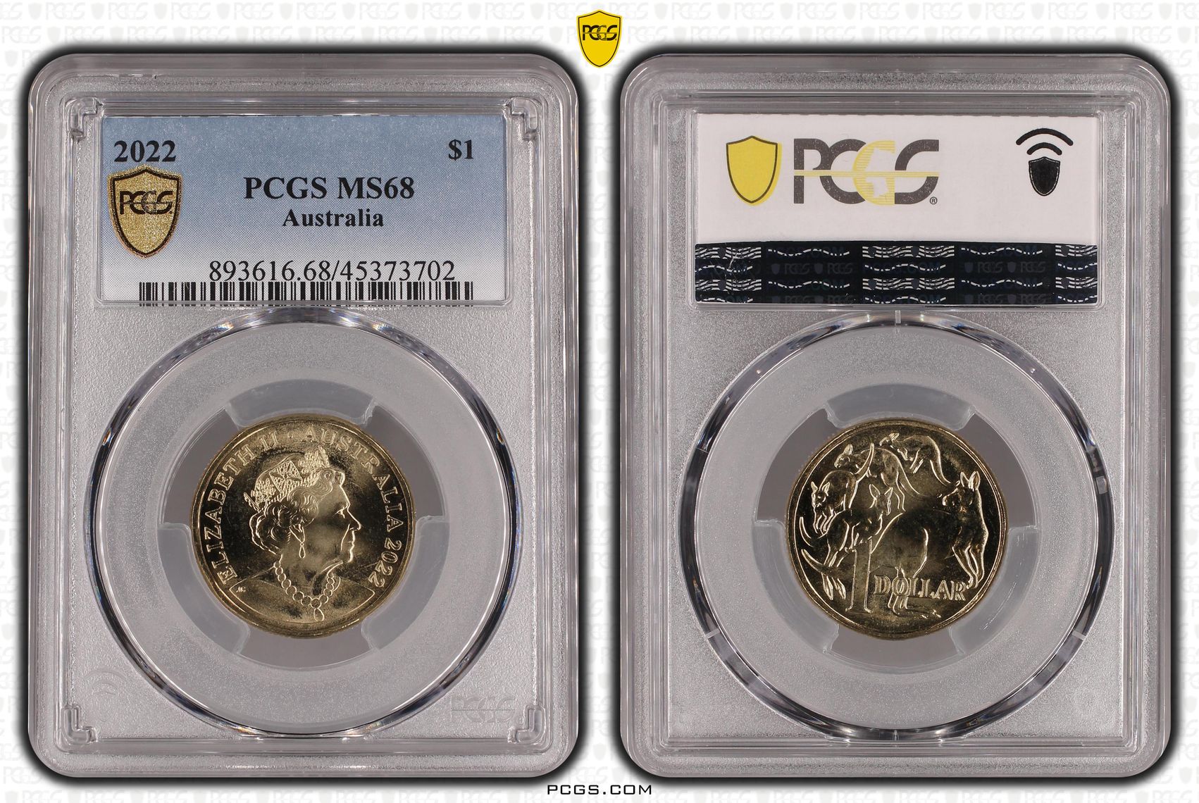 Elizabeth II, One Dollar, 2022, PCGS MS68