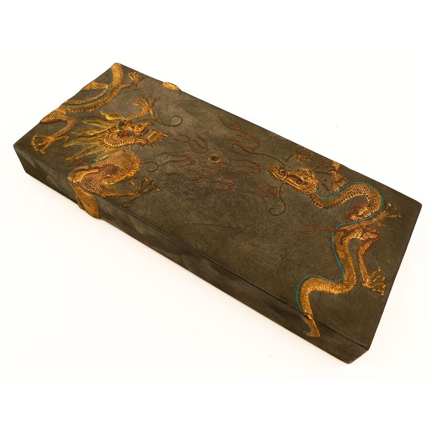 Chinese Large Decorative Dragon Ink Cake- 12x5.5''