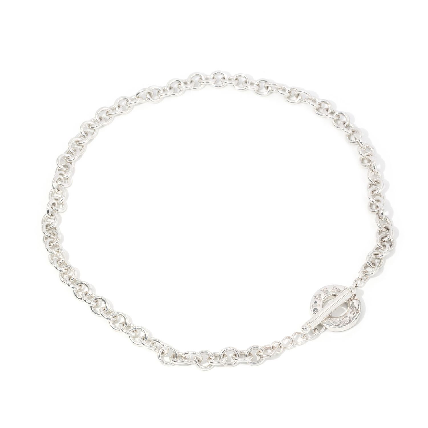Tiffany and Co Sterling Silver Toggle Necklace