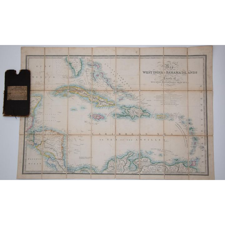 WYLD, JAMES - Map of the West India & Bahamas Islands, with the Adjacent Coasts of Yucatan,