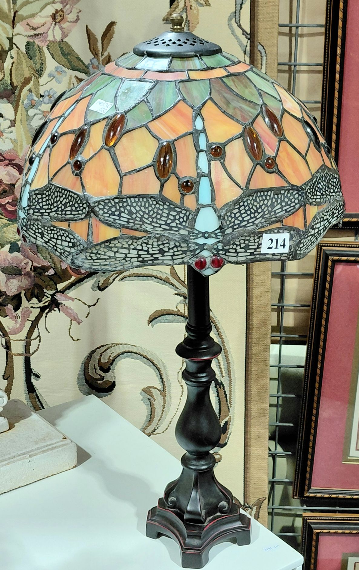214 · DRAGONFLY LEADLIGHT LAMP