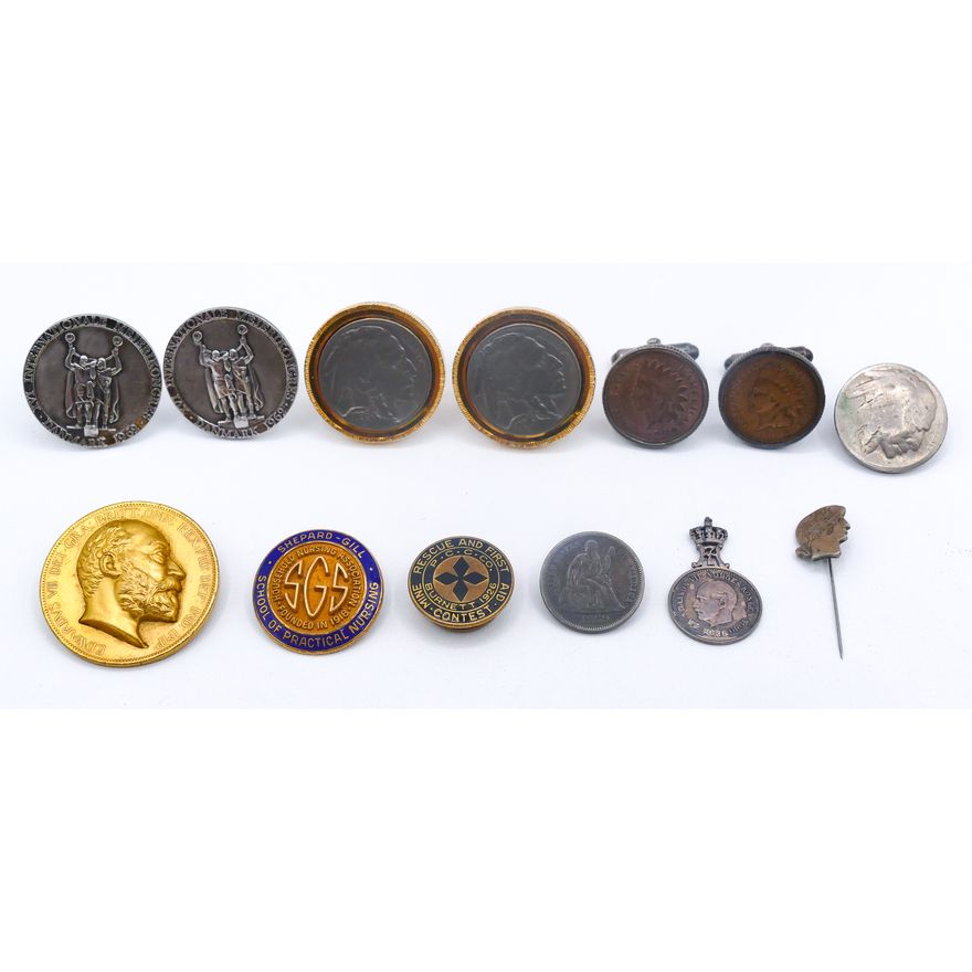 Box Old US Coin Jewelry etc.