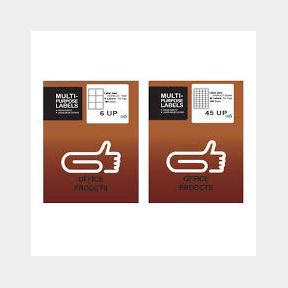 45Up and 6 up Label Self Adhesive A4 Size 100 Sheets - 45-6up-Bar 9902178639307- 51745/22341 SN B1 (S1)
