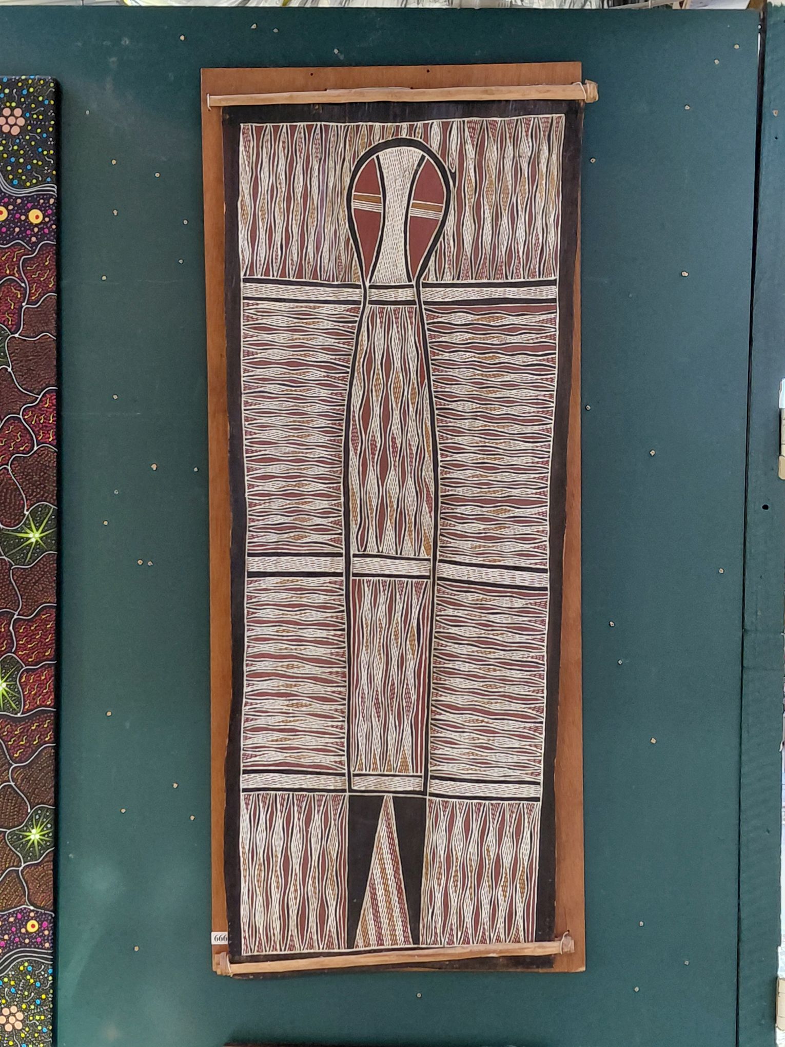 INDIGINOUS PAINTING ON BARK