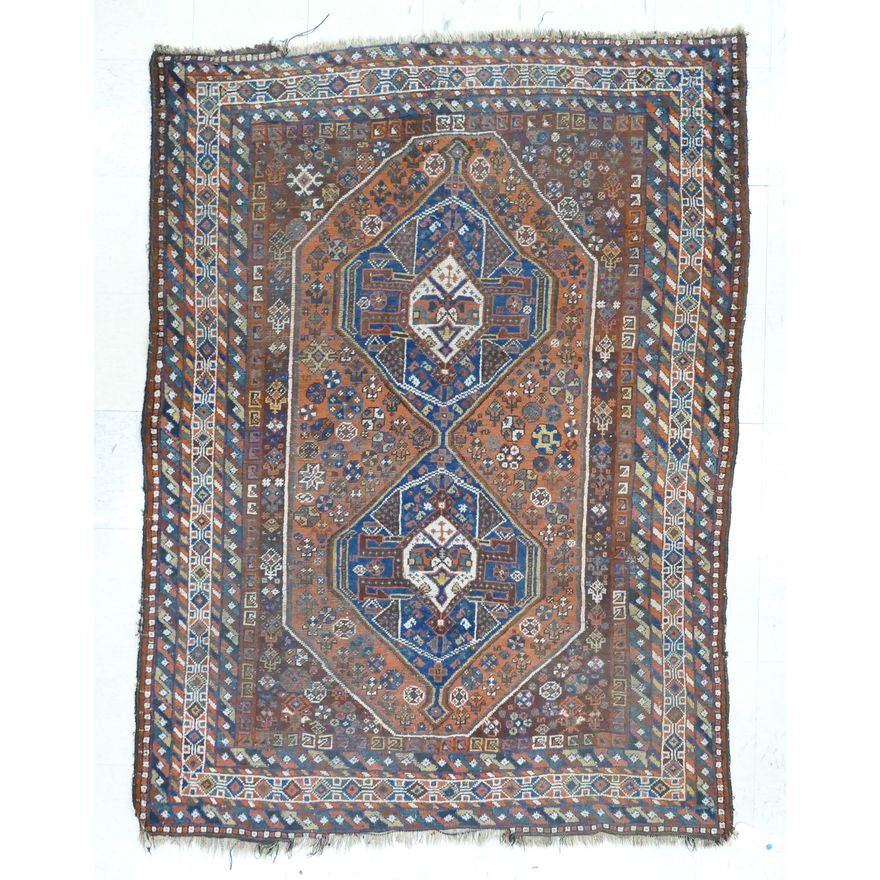 Antique Persian Shiraz Oriental Rug