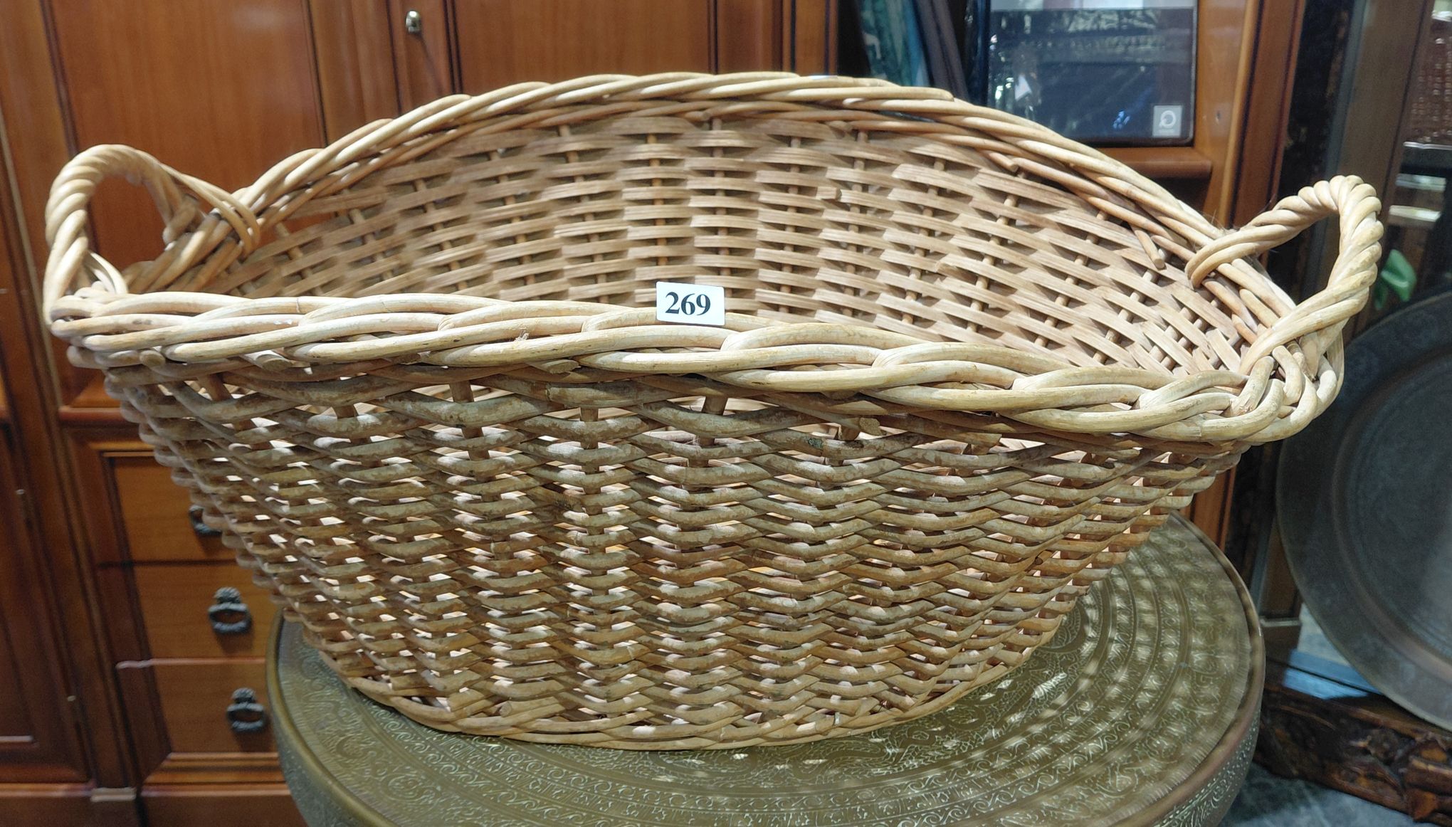 269 · CANE LAUNDRY BASKET