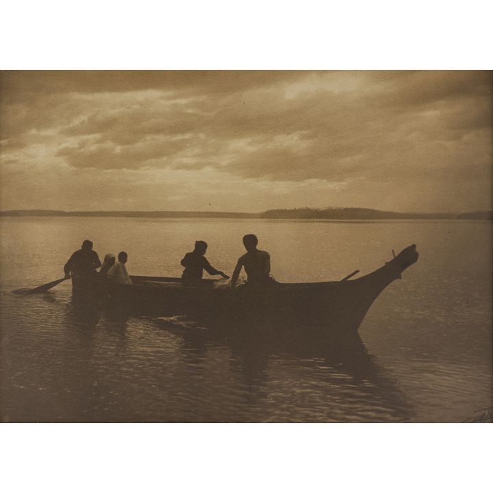 Edward Curtis ''Homeward'' 1898 Platinum