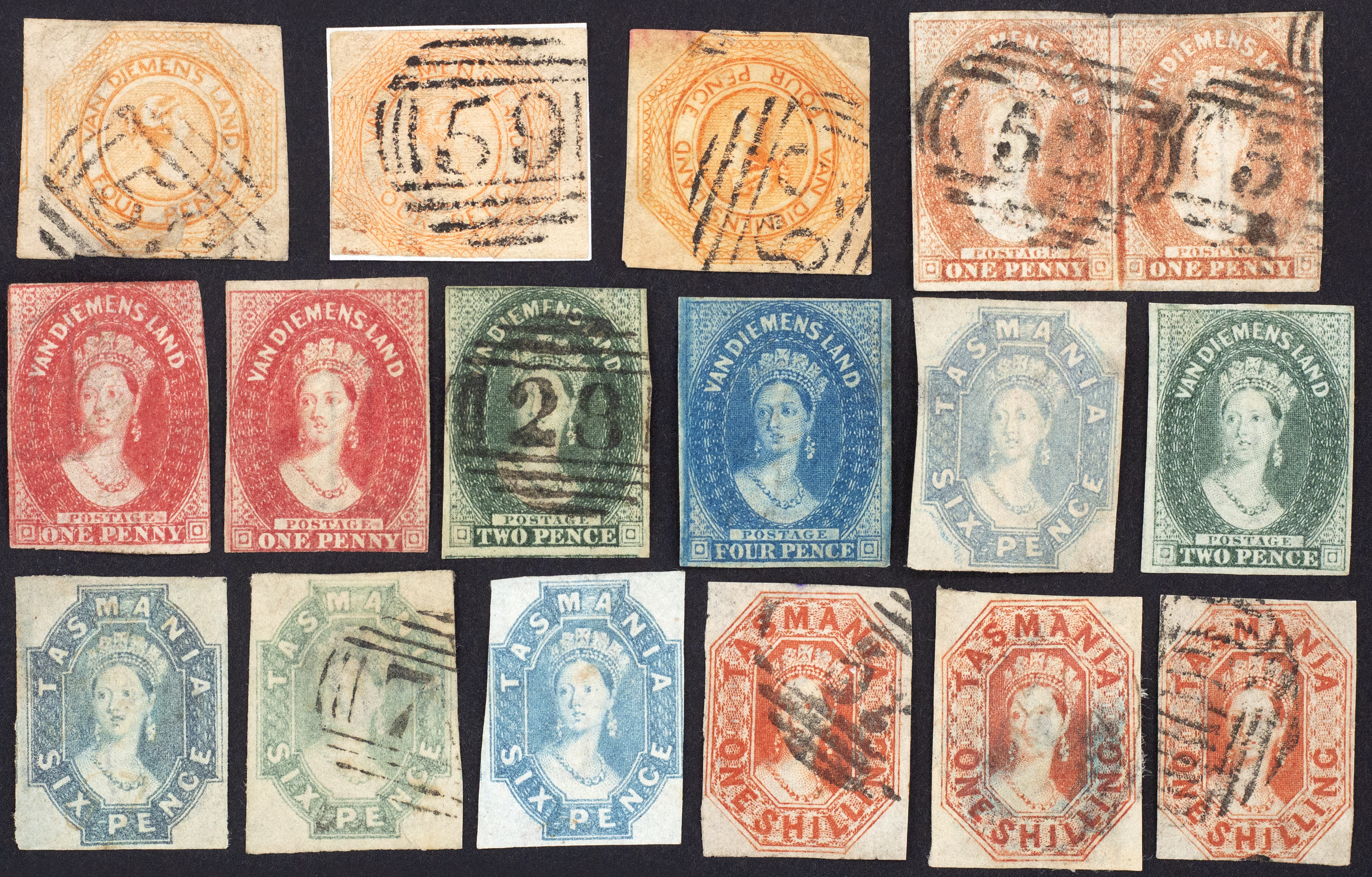 Imperforates, 1800s, Poor