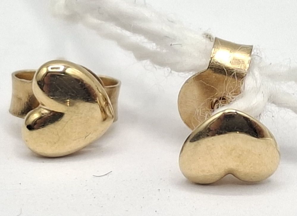1126 · PANDORA 9CT GOLD EARRINGS