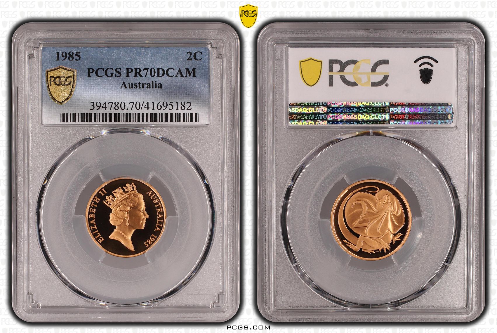 Elizabeth II, Two Cent, 1985, PR70DCAM