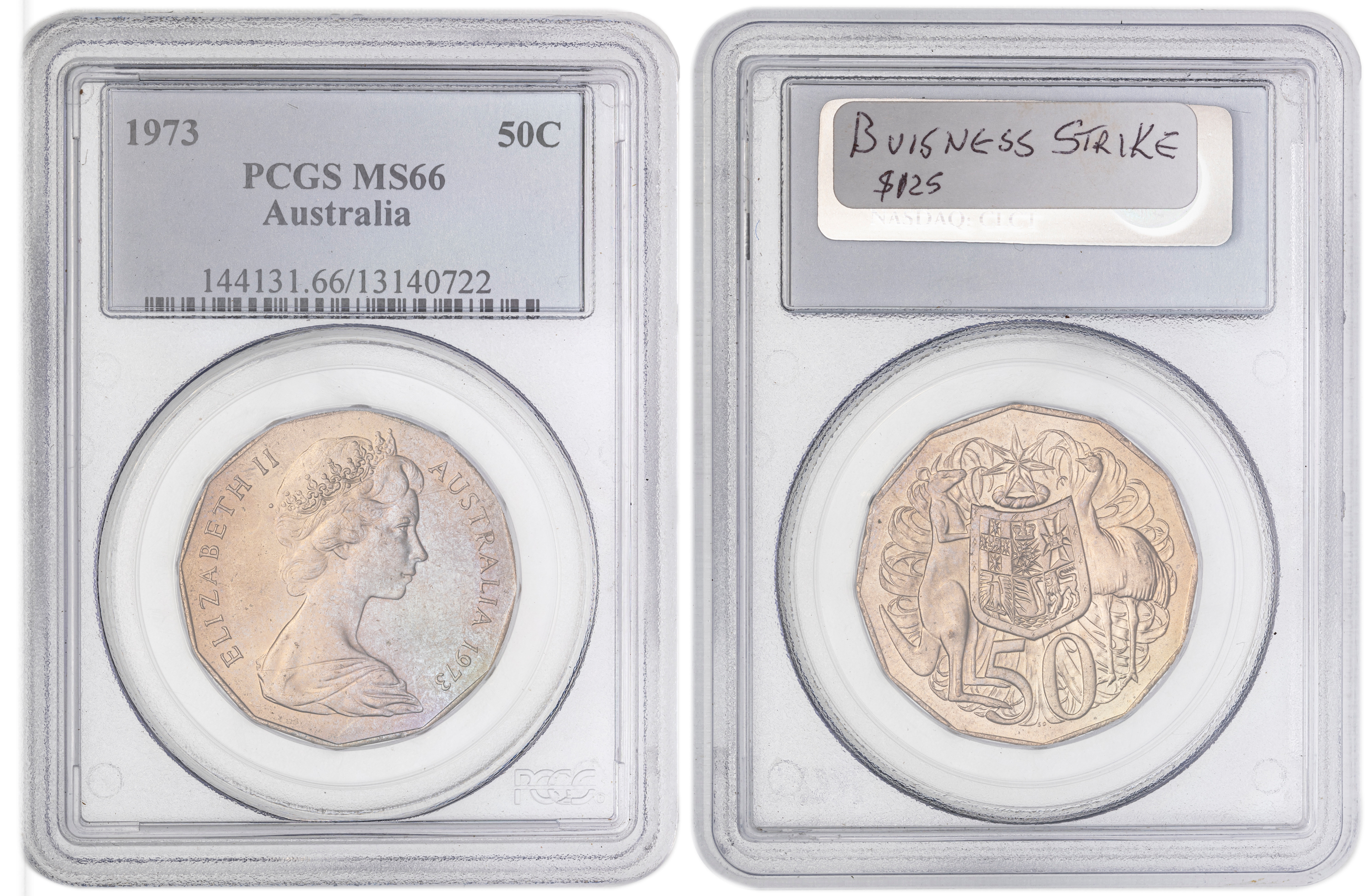 , Fifty Cent, 1973, PCGS MS66