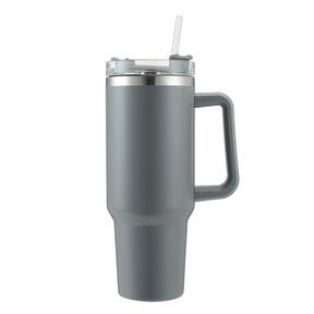 Double Wall Travel Mug Stainless Steel Vacuum Flask with Straw | LID MECHANISM BROKEN