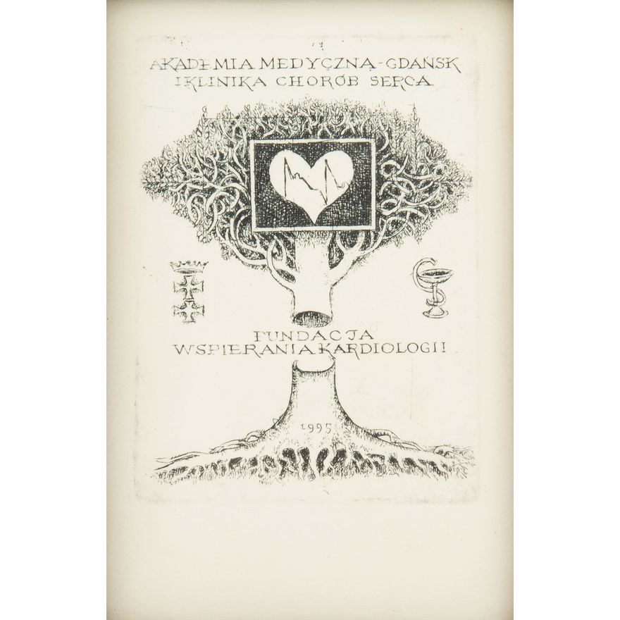 Ryszard Stryjec | Ex libris Fundacja Wspierania Kardiologii, 1995