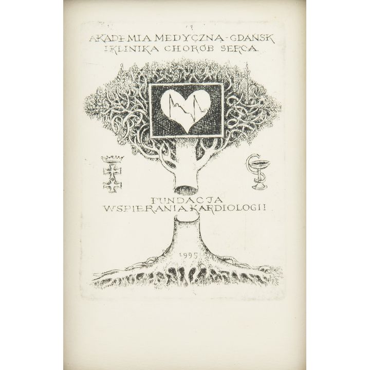Ryszard Stryjec | Ex libris Fundacja Wspierania Kardiologii, 1995