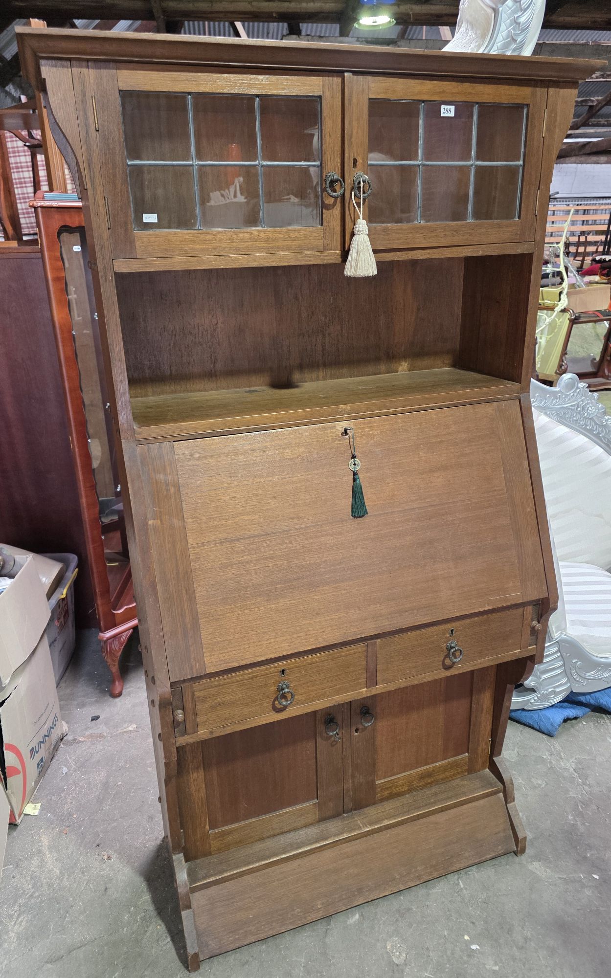 ARTS AND CRAFTS BUREAU BOOKCASE