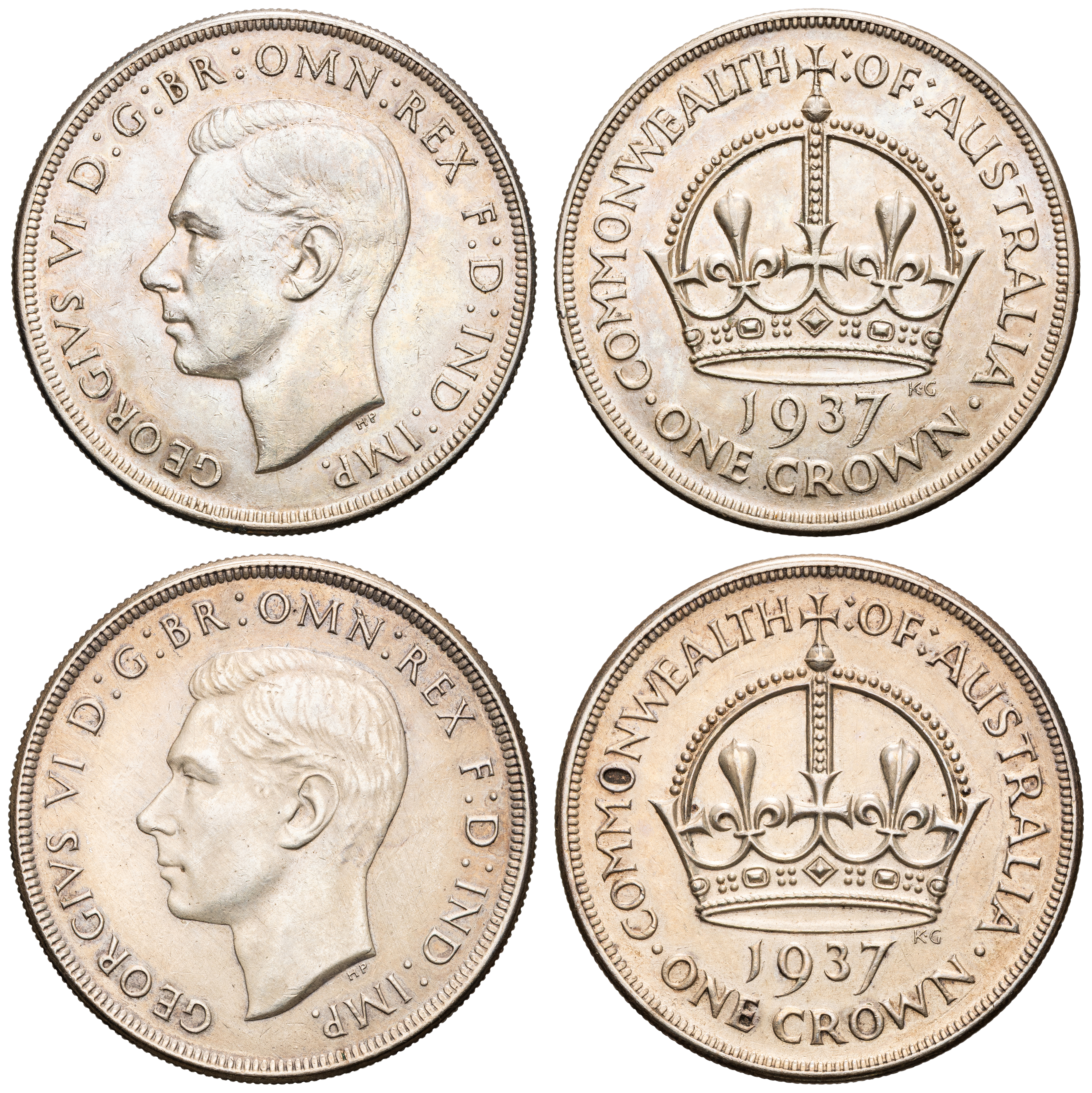 George VI, Crown, 1937, VF - EF
