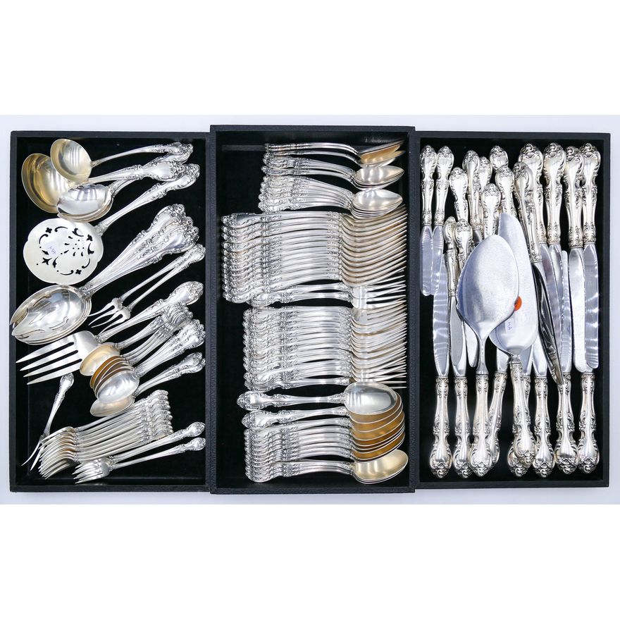 114pc Gorham ''Melrose'' Sterling Flatware Service for 12
